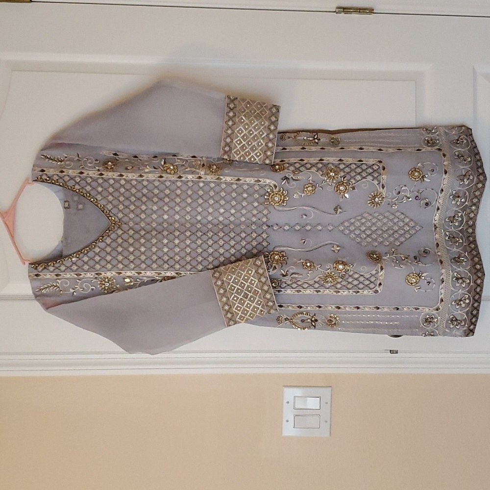 FINAL PRICE Pakistani formal 3 piece organza suit - Picture 5 of 15